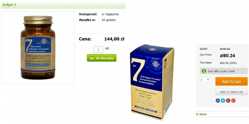 Solgar - ceny produktów Solgar - ceny produktów