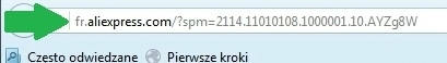 Zmiana języka w pasku przeglądarki